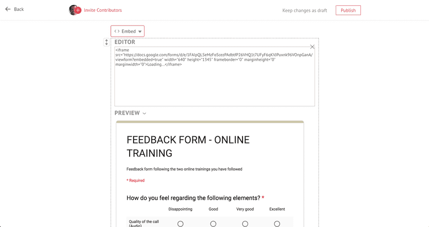 Embed