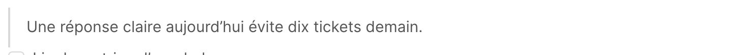 Une citation dans un article