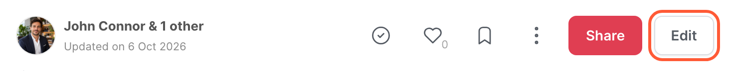 The top of an article, with the Edit button