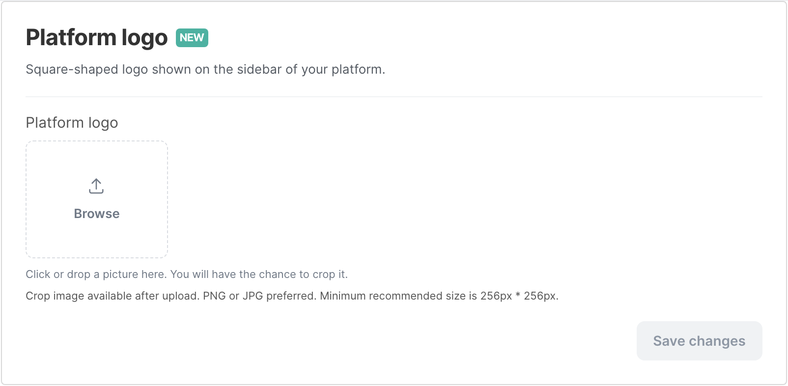 The Platform logo card